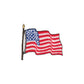 American Flag Emblem With Travel Lid