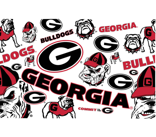 Georgia Bulldogs - All Over Wrap With Travel Lid