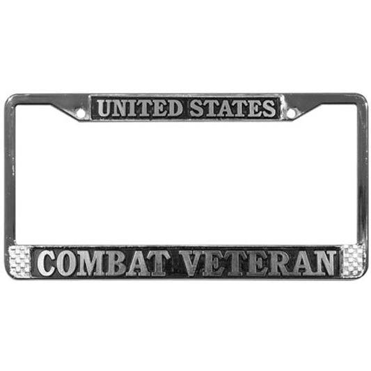 Combat Veteran License Plate Frame