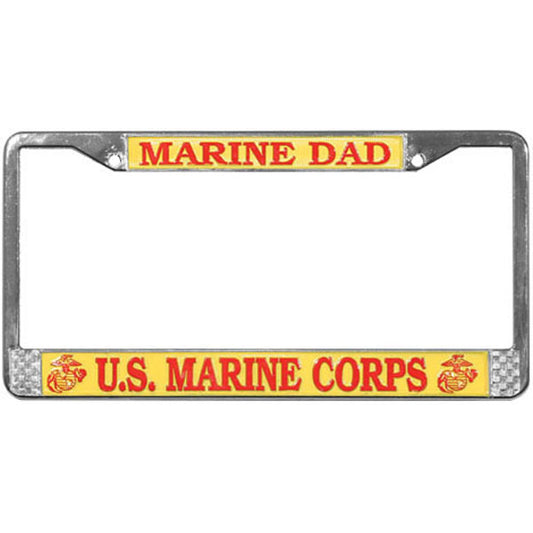 USMC Dad License Plate Frame