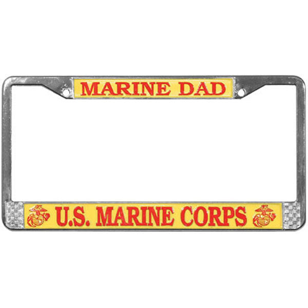 USMC Dad License Plate Frame