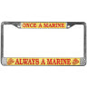 Once a Marine Always a Marine License Plate Frame