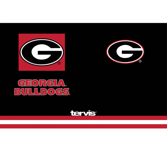 Georgia Bulldogs - Blocked Stainless Steel With Slider Lid
