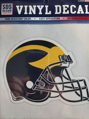 Michigan Football Helmet 6 Inch Decal
