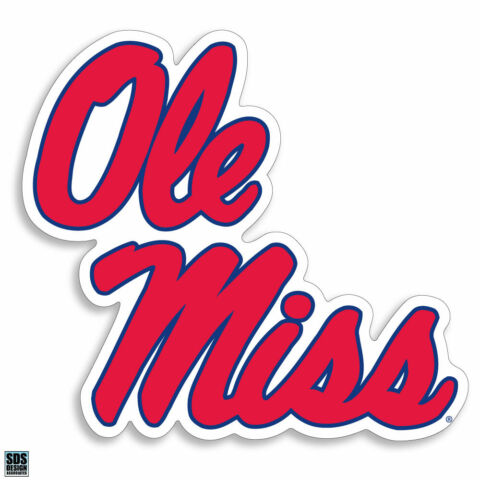Mississippi Ole Miss Stacked 6 Inch Decal