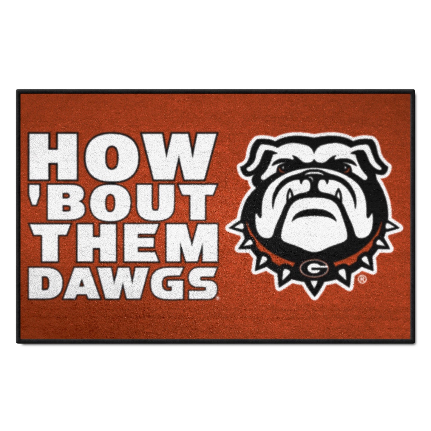 University of Georgia Starter Mat - Slogan, How 'Bout Them Dawgs