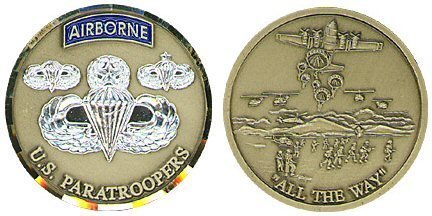 Airborne Paratrooper Coin