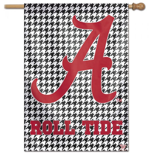 Alabama Houndstooth 28x40 Vertical Flag