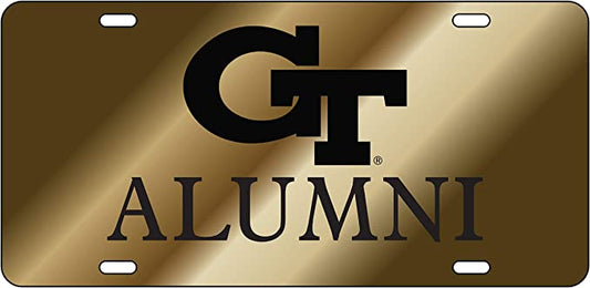 Georgia Tech GT Alumni Black/Gold License Plate