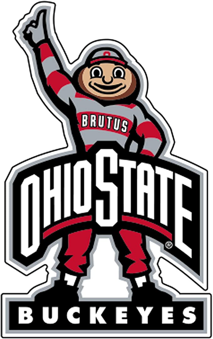 Ohio State Smiling Brutus 4 Inch Decal
