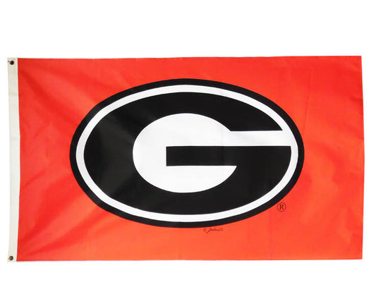 Georgia 3x5 Red G Flag