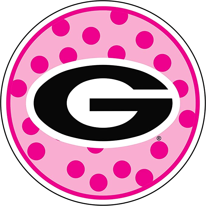 Georgia 4 Inch Pink Polka Dots Decal