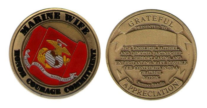 USMC Wife Coin