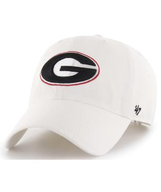 Georgia Bulldogs White 47 Clean Up Ball Cap