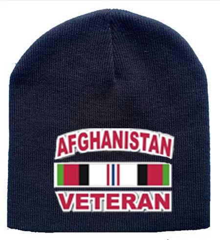 Embroidered Beanie Afghanistan Veteran