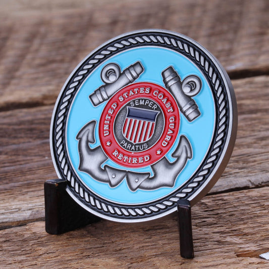 U.S. Coast Guard Retired Coin
