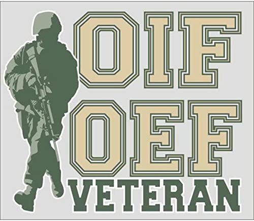 OIF OEF Veteran Decal