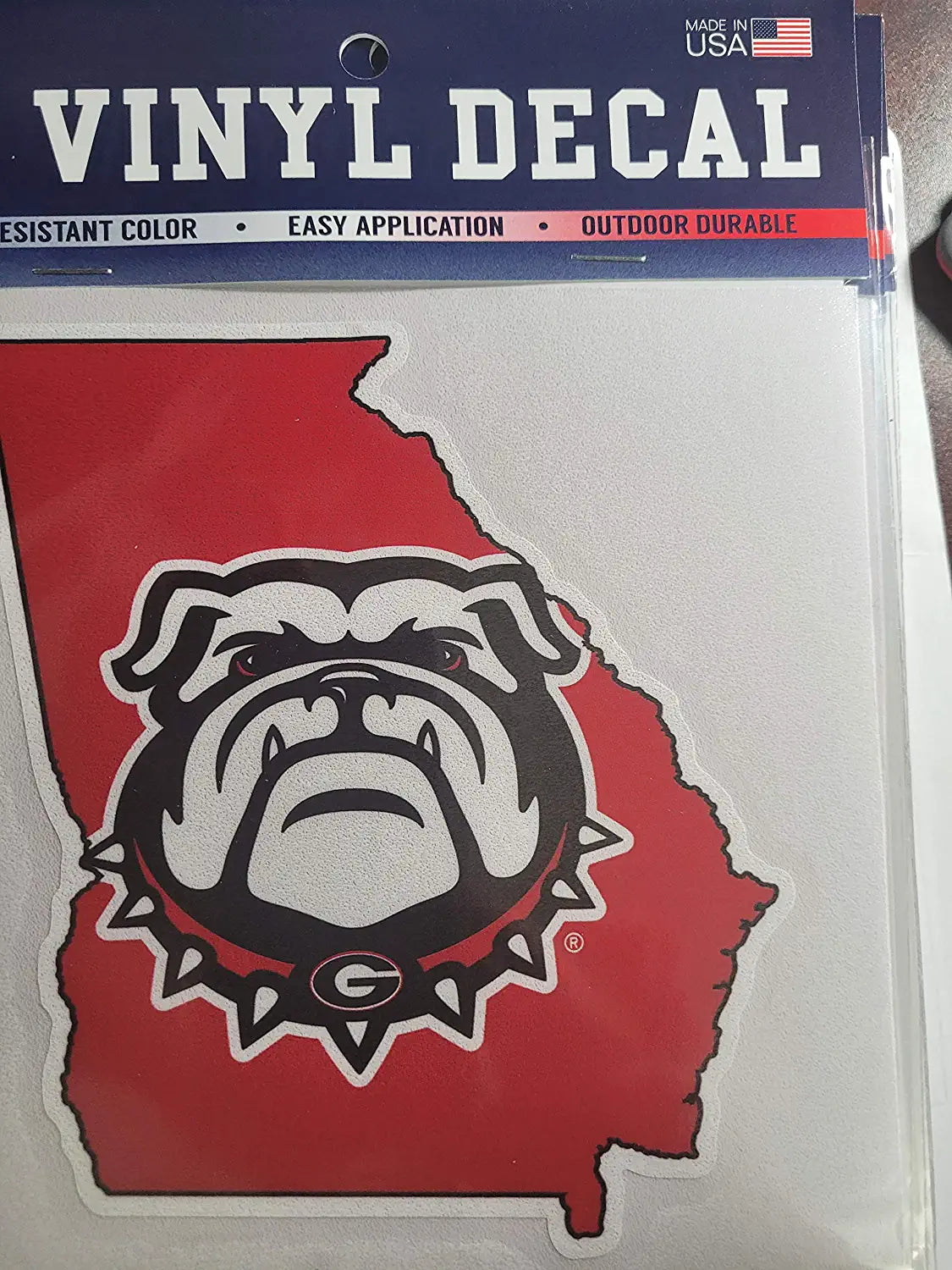 Georgia w/state Outline New Logo 6" Decal