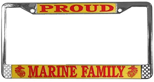 USMC Proud Family License Plate Frame