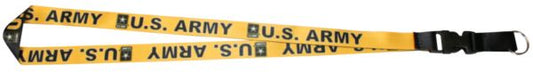 U.S. Army Sublimated Imprint on Removable Clasp Lanyard