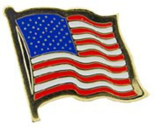 USA, Flag Wavy, Pin