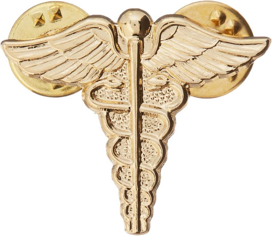 Medical Caduceus [Gold] Pin