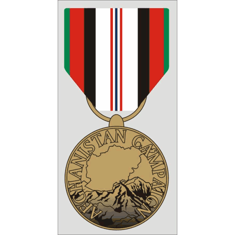 Afghanistan Servie Medal Decal