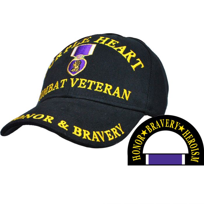 Purple Heart Combat Veteran Cap