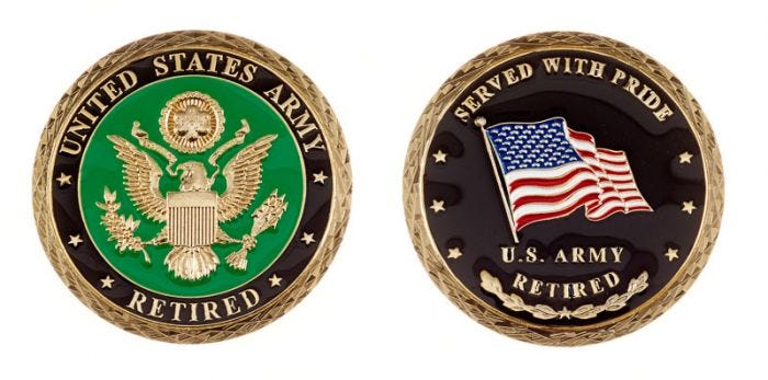 US Army Veteran Coin
