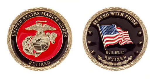 U.S.M.C. Retired Coin