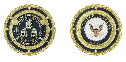US Navy Ask the Chief Coin