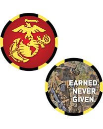 USMC Earned Never Given Coin