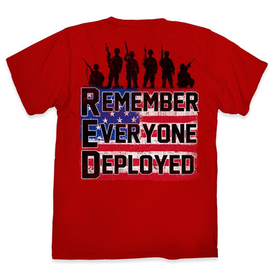 RED Remember Everyone Deployed Small Shirt