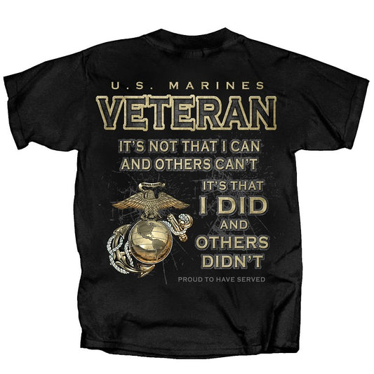 USMC I Did It Sm Shirt