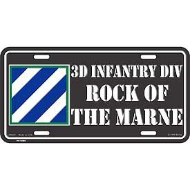 US Army 3rd ID License Plate