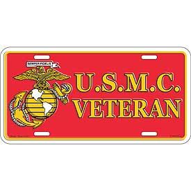 USMC Veteran License Plate