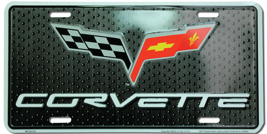 Corvette Racing Metal LP License Plate