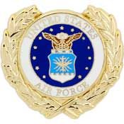 USAF Emblem Wreath Pin