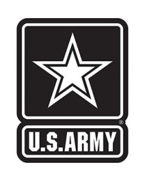 Army Logo (03S) (Wht/Blk) Patch