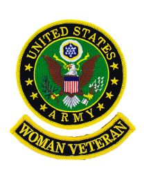Army Woman Vet (2Pcs) Patch