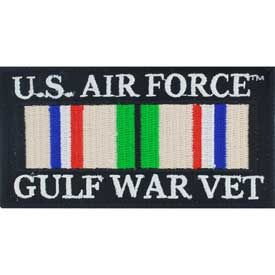 Gulf War Vet USAF Service Ribbons Patch