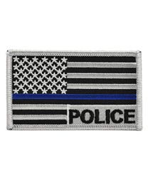 Police Blue Line Flag Patch