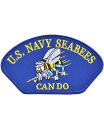 USN Hat Seabees Can Do Patch