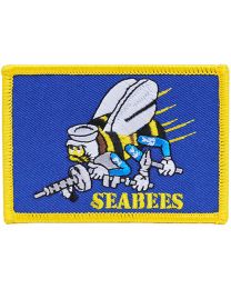 USn Seabees Flag Patch