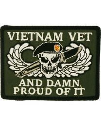 Vietnam Vet and Damn Proud of It Patch
