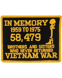 Vietnam In Memory (Ylw/Blk) Patch