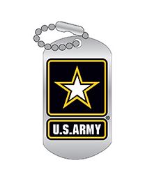 Army Logo Dog Tag Pin