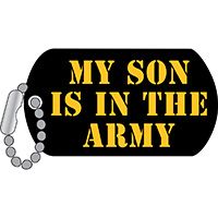 Army My Son Dog Tag Pin