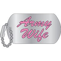 Army Wife Dog Tag Pin