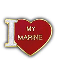 USMC I Heart Pin